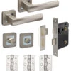 Denver Lever Door Handle Pack 2 Denver Lever Door Handle Pack -Timber Flooring Shop 21801860 1