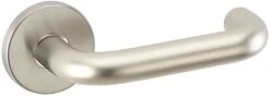 Champion Commercial Return To Door Lever On Rose Satin Stainless Steel