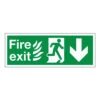 Fire Exit Running Man 400 X 150mm Plastic Fire Sign