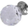 30mm Crystal Cut Knob & Polished Chrome Rose JH1155 30C -Timber Flooring Shop 21868061 1