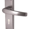 Lever Lock On Plate Satin Anodised Aluminium -Timber Flooring Shop 21874390 1
