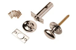 Spline Door Bolt With Turn & Release Polished Chrome