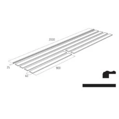Cheshire Wall Panel Kit 2 (MDF Modern Wall Kit) WPKT2 -Timber Flooring Shop 24280815 3