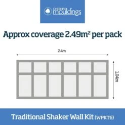 Cheshire Wall Panel Kit 6 (Traditional Shaker Kit) WPKT6 -Timber Flooring Shop 24298742 4