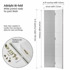 Adelphi White Primed Bi-Fold Door -Timber Flooring Shop Adelphi White Primed Bi Fold Door 4 156