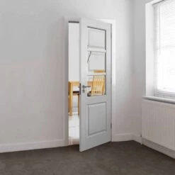 Andorra White Primed Glazed Door -Timber Flooring Shop Andorra White Primed Glazed Door 4 156