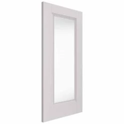 Belton 1 Light White Primed Clear Glazed Door
