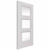 Catton 3 Light White Primed Clear Glazed Door -Timber Flooring Shop Catton 3 Light White Primed Clear Glazed Door 1 2