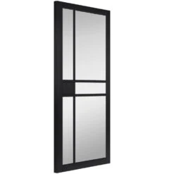 City Black Door Clear Glazed (Pre-finished)