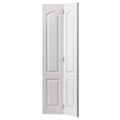 Classique Grained White Primed Bi-Fold Door