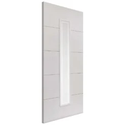 Dominion White Primed Glazed Door