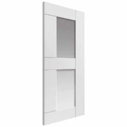 Eccentro White Primed Glazed Door