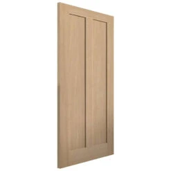 Eiger 2 Panel Oak FD30 Fire Door (Unfinished)