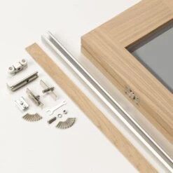 Fuji Glazed Bi-Fold Oak Door (Unfinished) -Timber Flooring Shop Fuji Glazed Bi Fold Oak Door 3 156