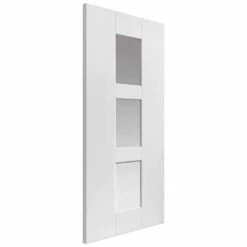 Geo White Primed Glazed Door