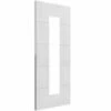 Horizontal 4 Line White Primed Glazed Door -Timber Flooring Shop Horizontal 4 Line White Primed Glazed Door 1 2