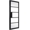 Metro Black Door Clear Glazed (Pre-finished) -Timber Flooring Shop Metro Black Door Clear Glazed 1 1