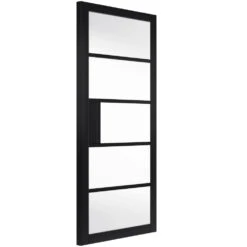 Metro Black Door Clear Glazed (Pre-finished)