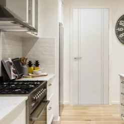 Novello White FD30 Fire Door (Pre-Finished) -Timber Flooring Shop Novello White Door 4 156 1