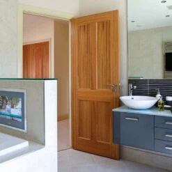 Oak Derwent FD30 Fire Door (Unfinished) -Timber Flooring Shop Oak Derwent Door 2 2 1