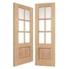 Oak Dove 12 Light Glazed Pair Of Door (Unfinished) -Timber Flooring Shop Oak Dove 12 Light Glazed Pair of Door 1 1