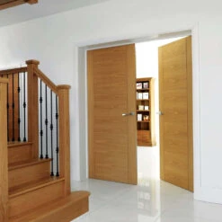 Oak Mistral FD30 Fire Door (Pre-finished) -Timber Flooring Shop Oak Mistral Door 2 2