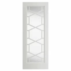 Quartz Glazed White Primed Door