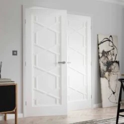 Quartz White Primed Door -Timber Flooring Shop Quartz White Primed Door 4 156