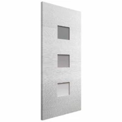 Ripple White Primed Glazed Door