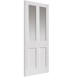 Rushmore Glazed White Primed Door