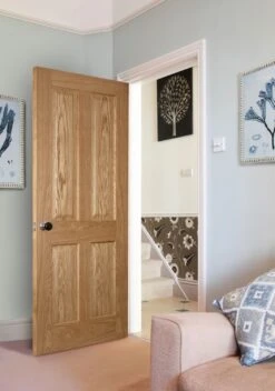 Rustic Oak 4 Panel Shaker Door Pre-finished -Timber Flooring Shop Rustic Oak 4 Panel Shaker 3 156