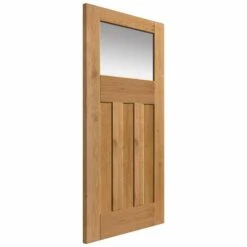 Rustic Oak DX Glazed Shaker Door Pre-finished