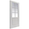 Faro White Primed Grained Glazed Door -Timber Flooring Shop White Primed Grained Glazed Door 1 1